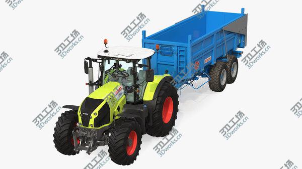 images/goods_img/20210312/Claas Axion 800 with Maupu 18t Trailer Rigged model/2.jpg